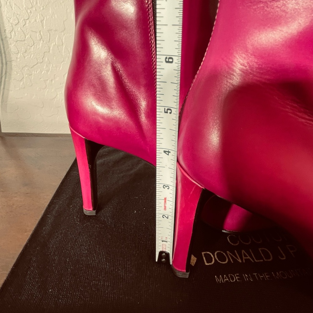 Donald J. Pliner Fuchsia Knee-High Boots - Picture 3 of 6